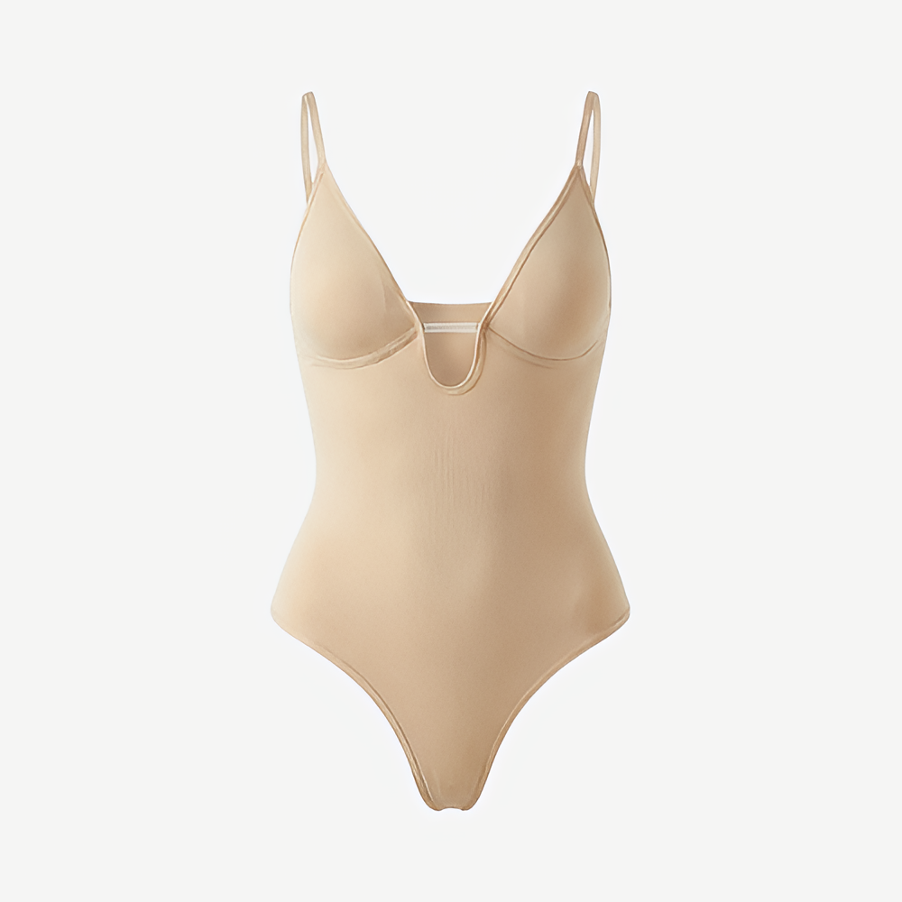 VELORA Scuplt Bodysuit – Deep V