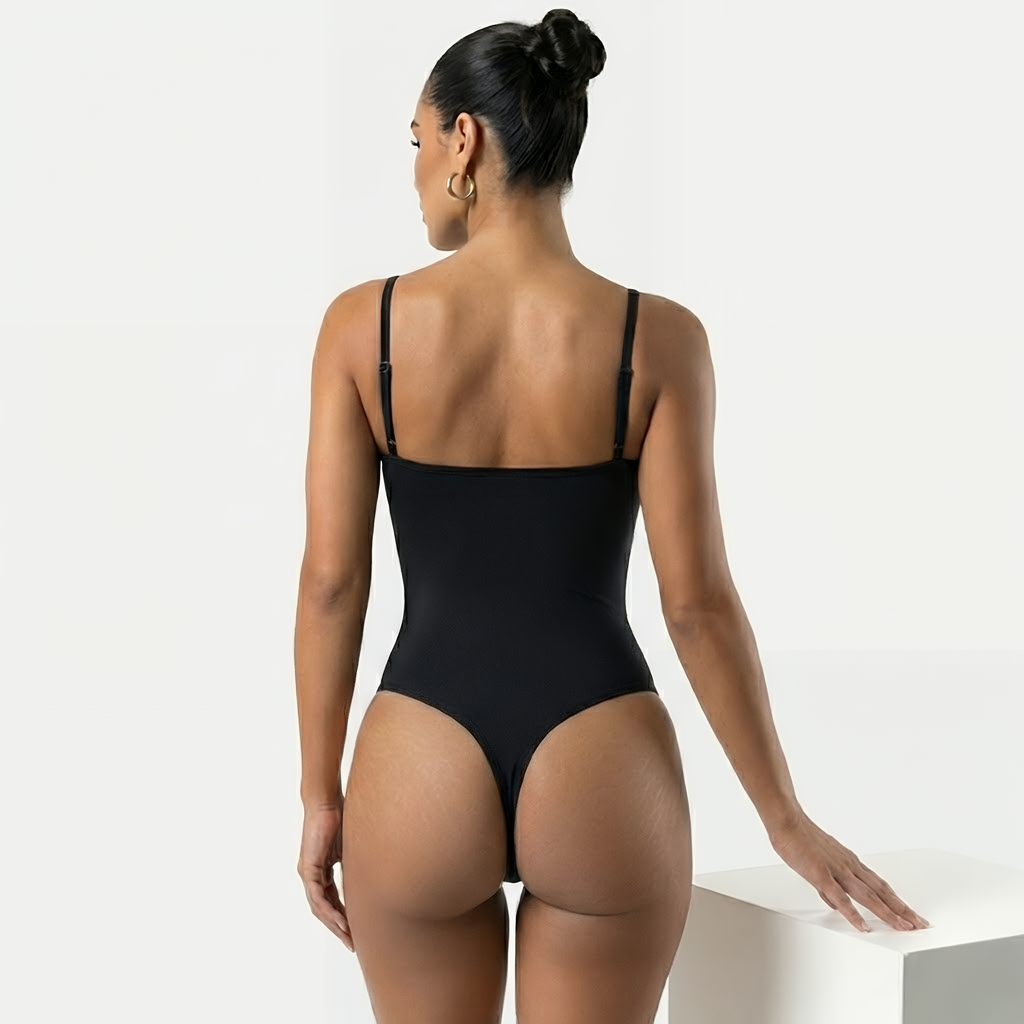 VELORA Scuplt Bodysuit – Deep V